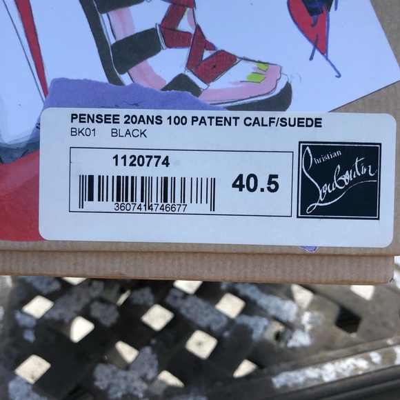 EUC Christian Louboutin Pensee 100 20 Anniversary - Picture 6 of 6